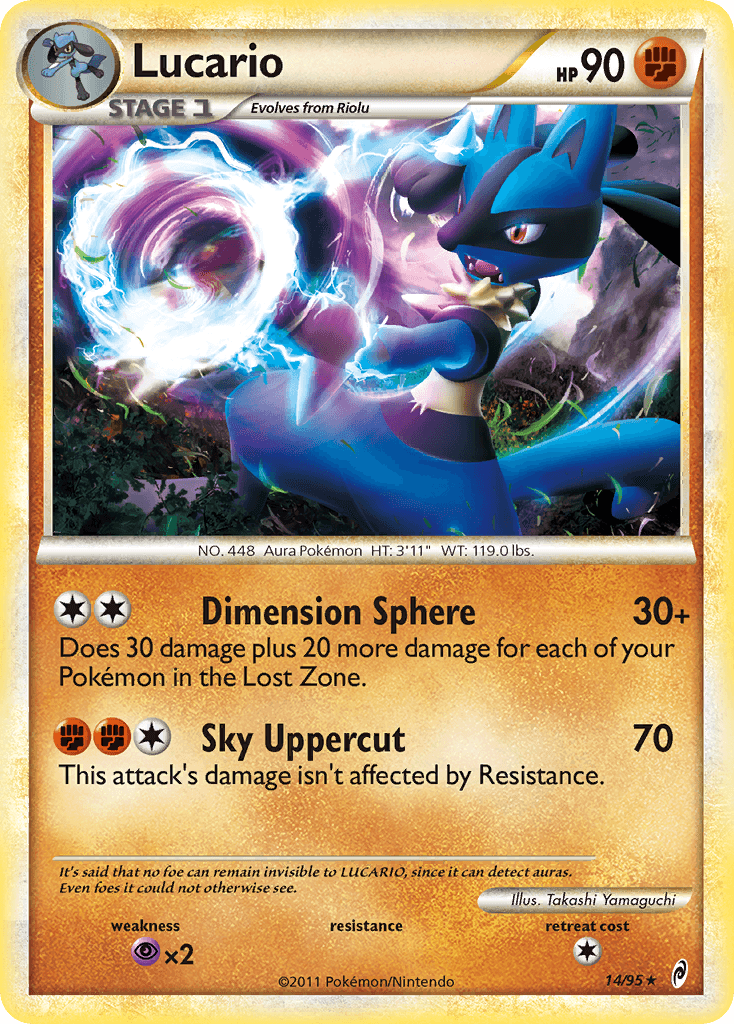 Lucario Call of Legends card