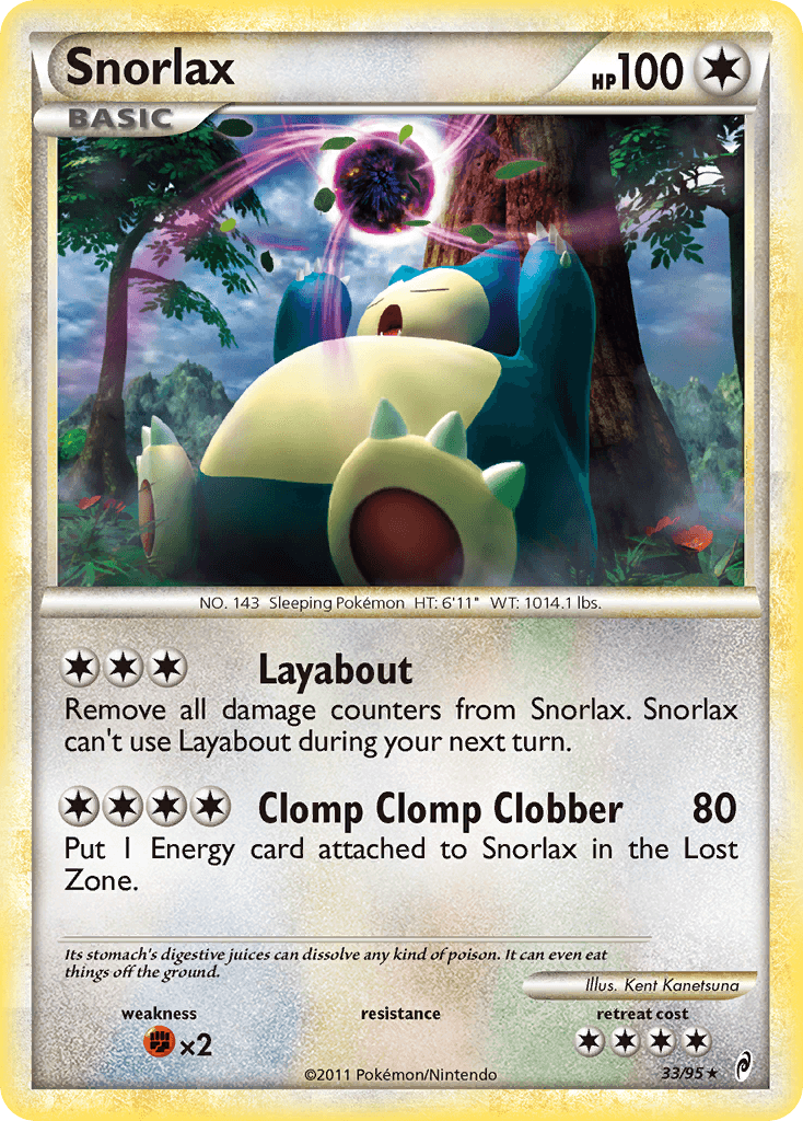 Snorlax Call of Legends card