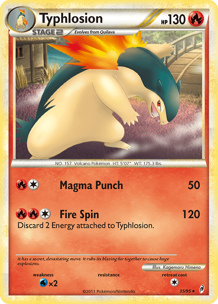 Typhlosion Call of Legends card