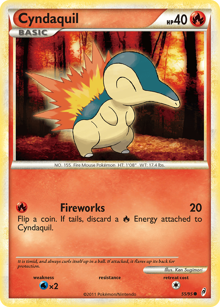 Cyndaquil Call of Legends card