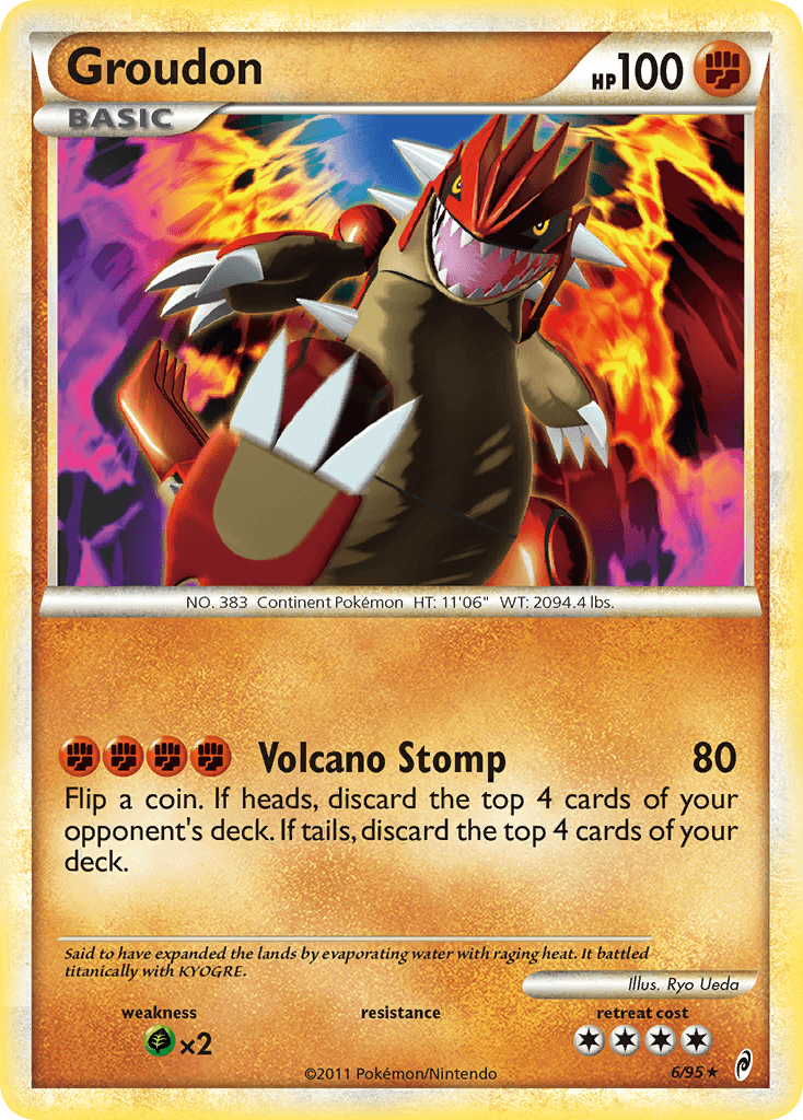 Groudon Call of Legends card