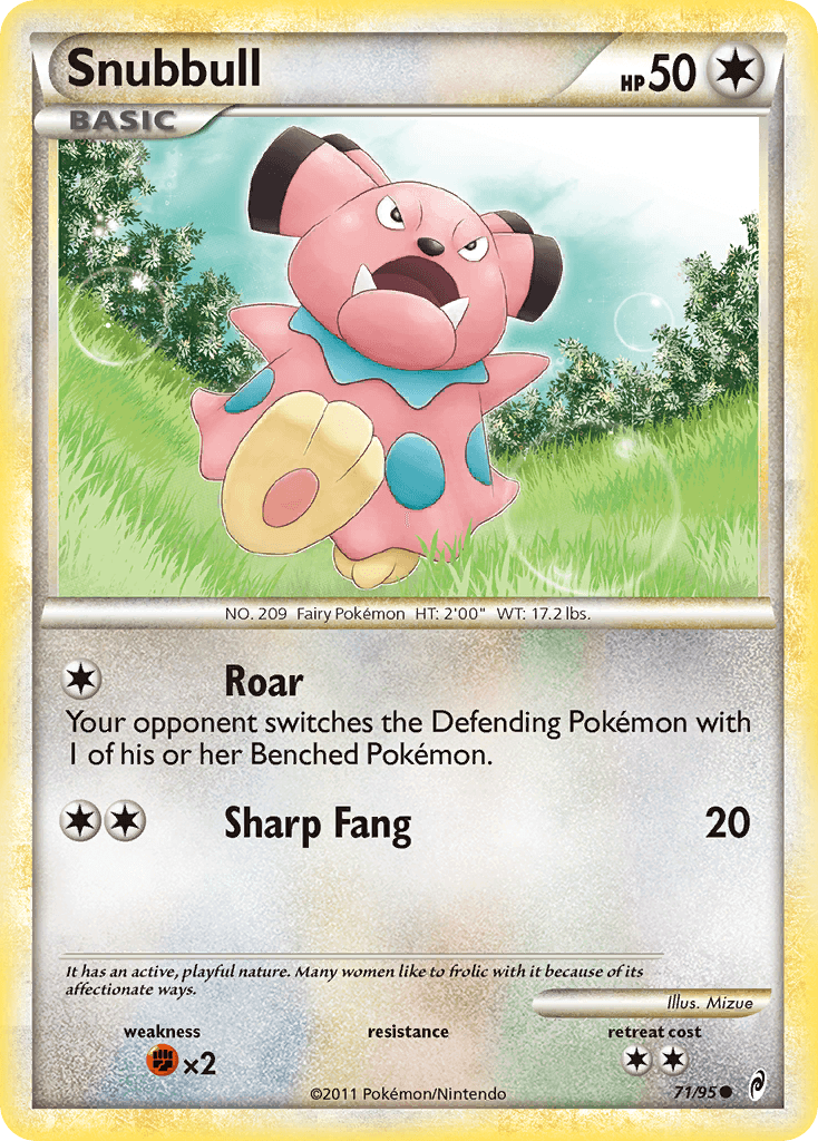 Snubbull Call of Legends card