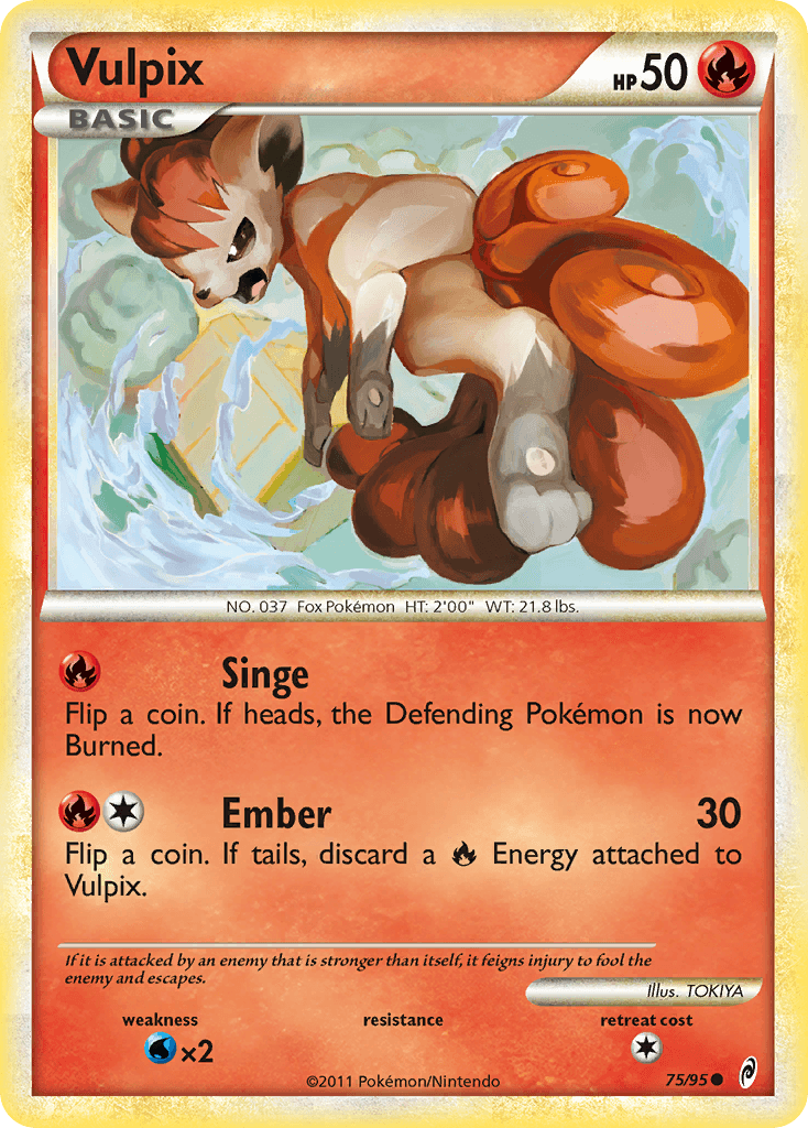 Vulpix Call of Legends card