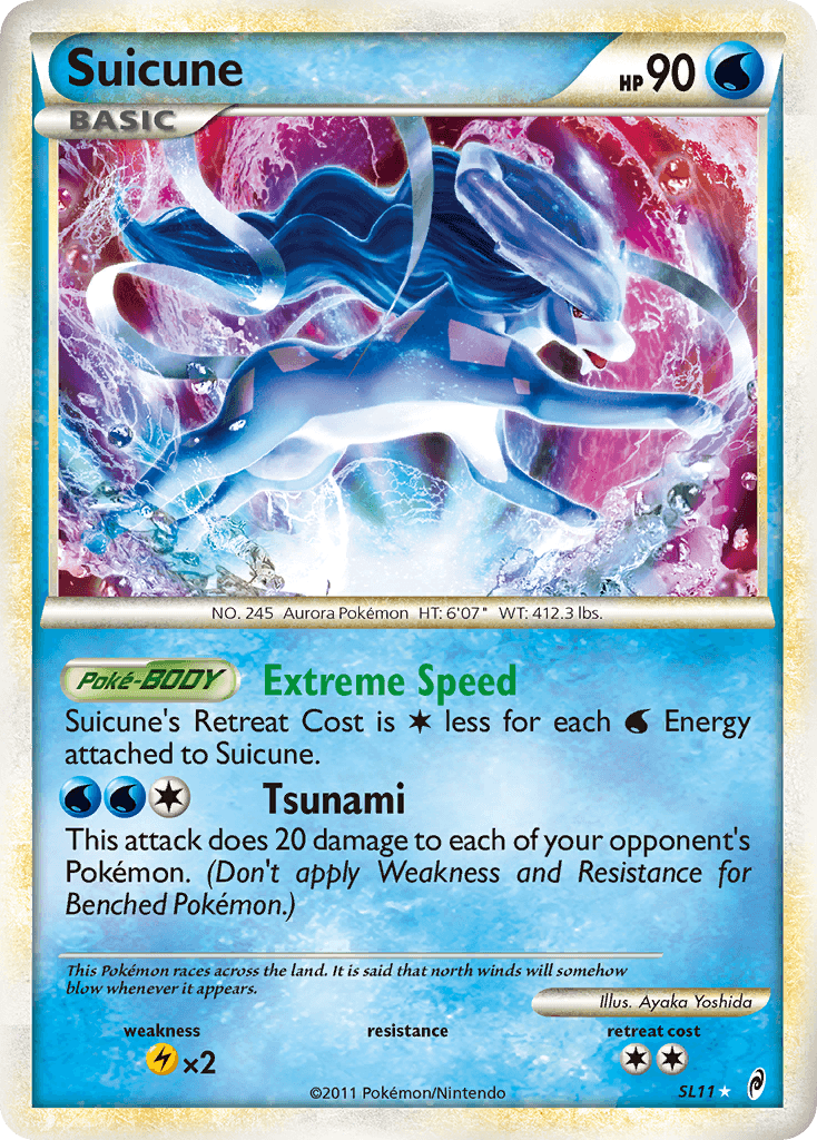Suicune Call of Legends card