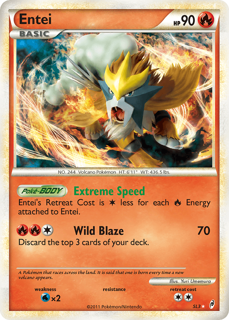 Entei Call of Legends card