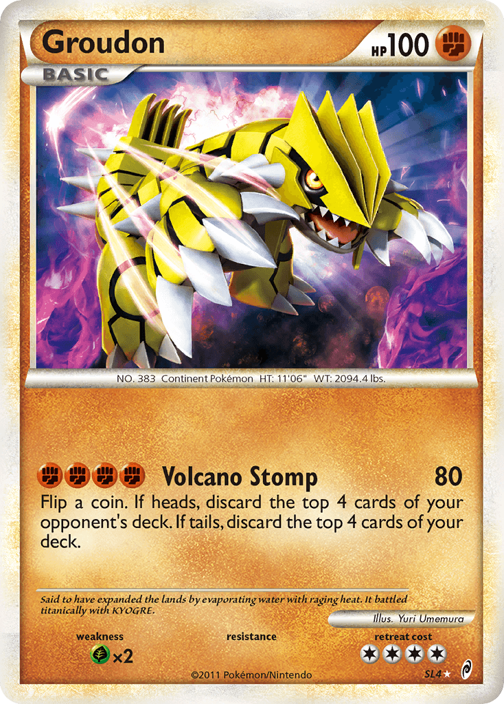 Groudon Call of Legends card