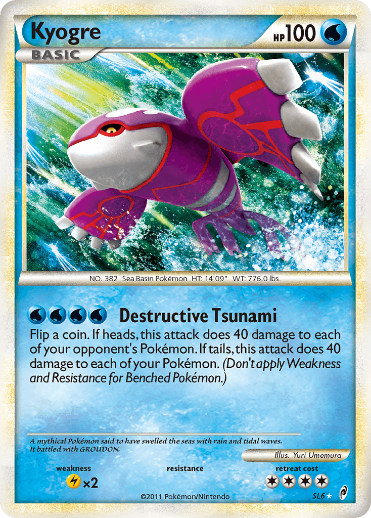 Kyogre Call of Legends card