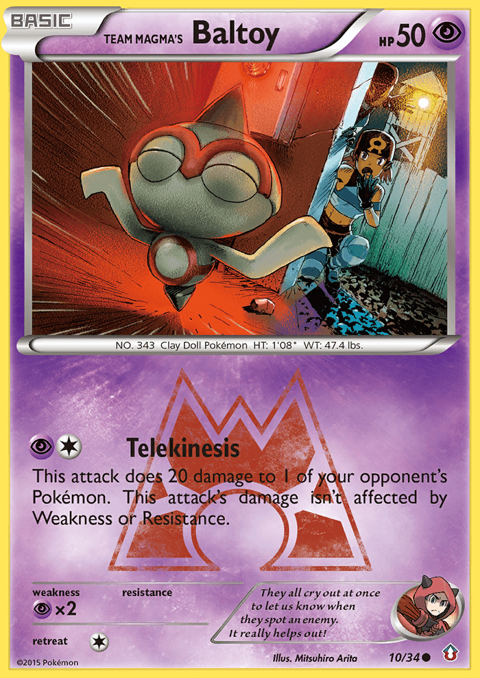 Team Magma's Baltoy Double Crisis card