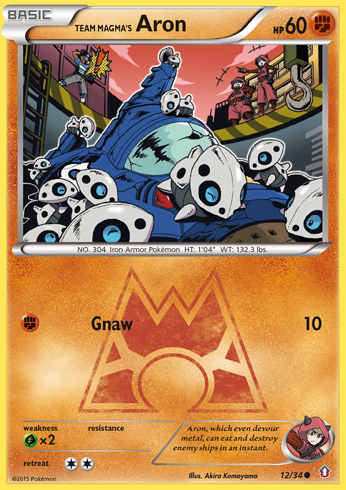 Team Magma's Aron Double Crisis card