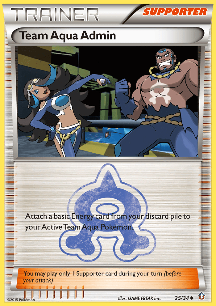 Team Aqua Admin Double Crisis card