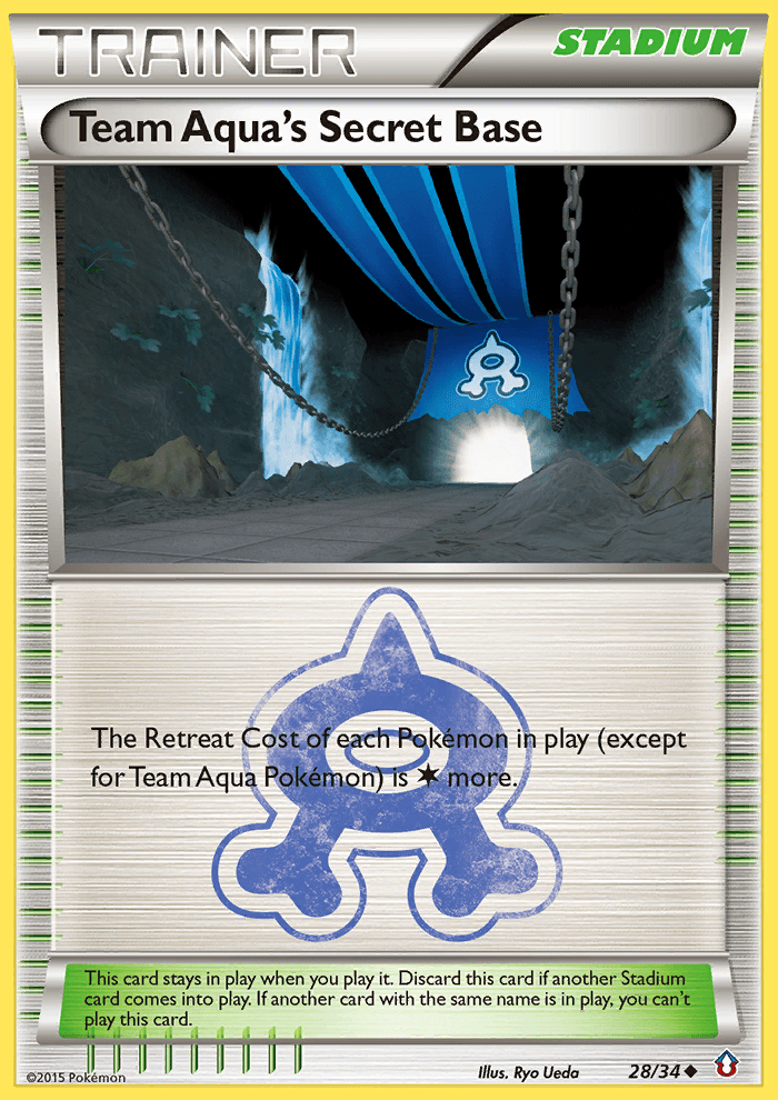 Team Aqua's Secret Base Double Crisis card