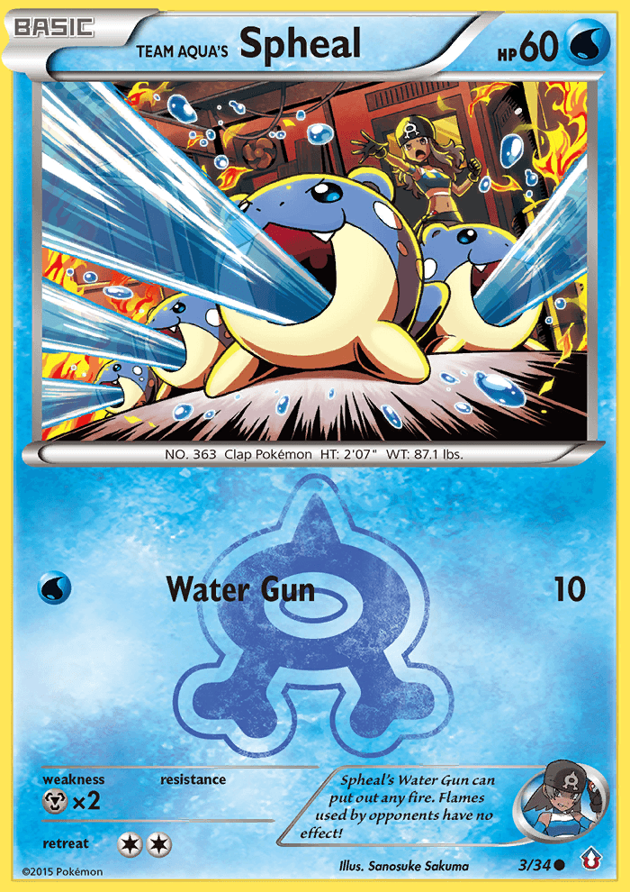 Team Aqua's Spheal Double Crisis card