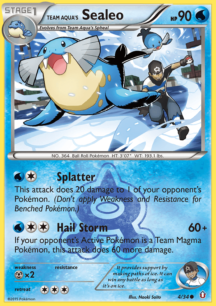 Team Aqua's Sealeo Double Crisis card