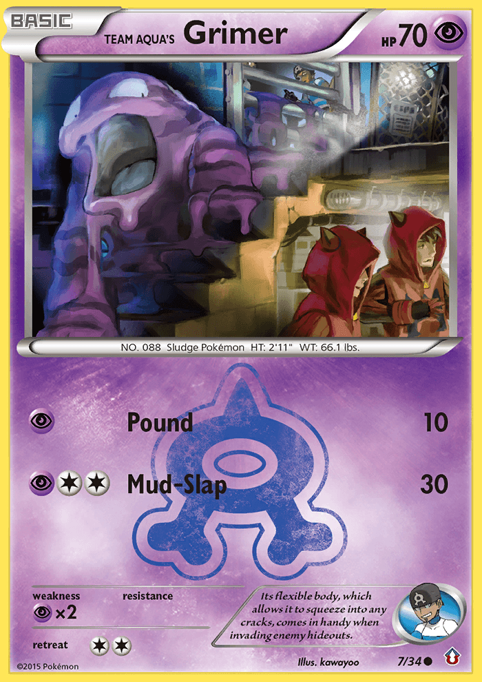 Team Aqua's Grimer Double Crisis card