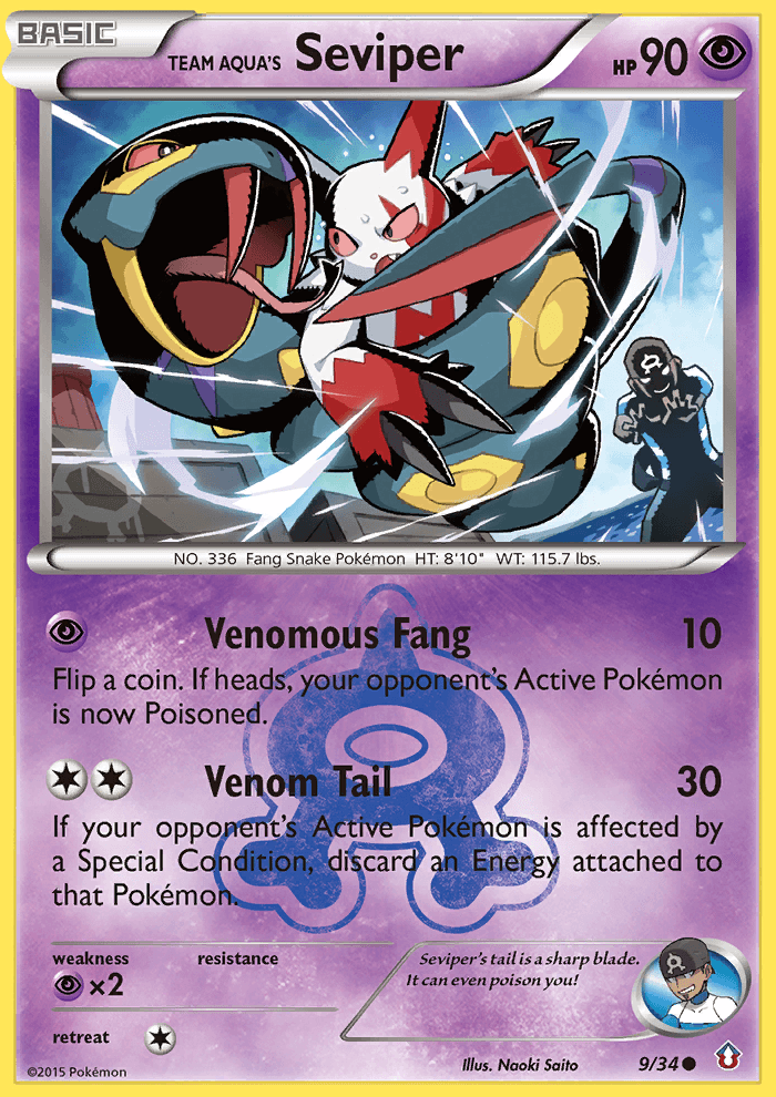 Team Aqua's Seviper Double Crisis card