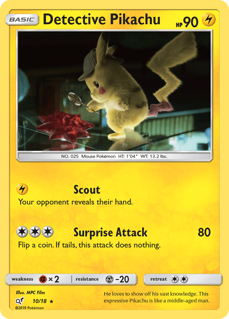 Detective Pikachu Detective Pikachu card