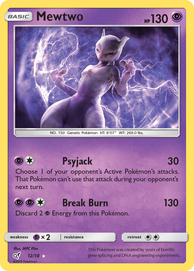 Mewtwo Detective Pikachu card