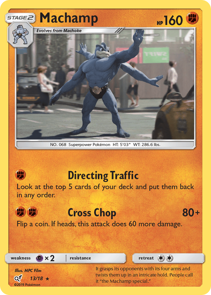 Machamp Detective Pikachu card