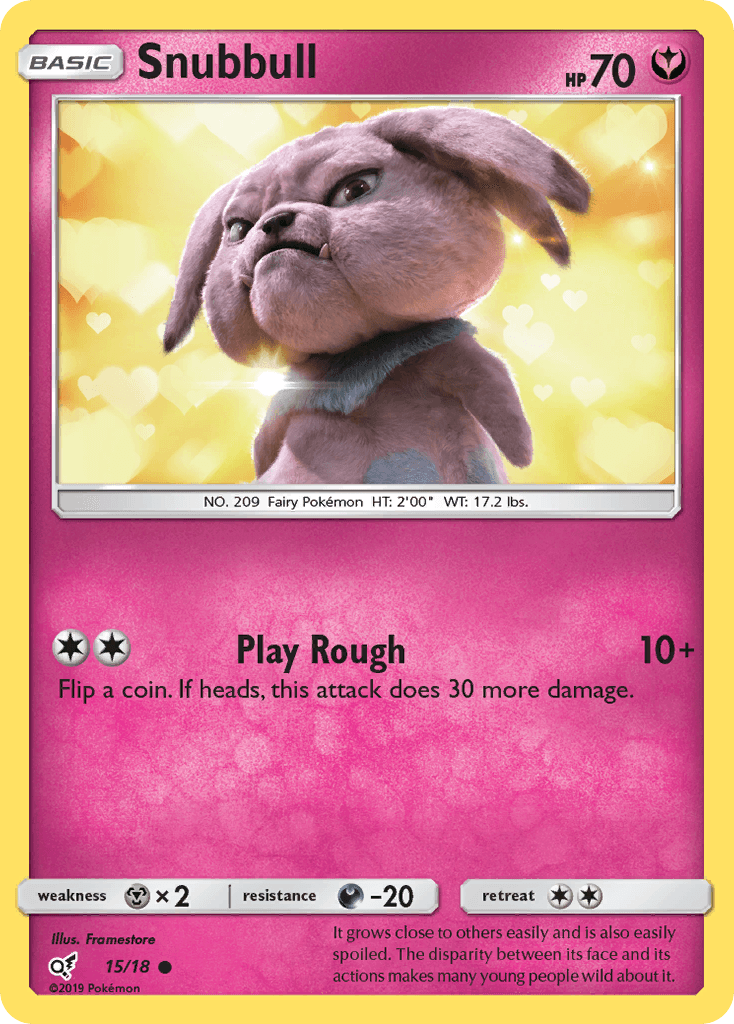 Snubbull Detective Pikachu card