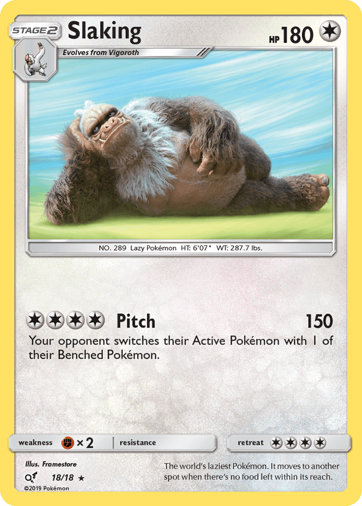 Slaking Detective Pikachu card