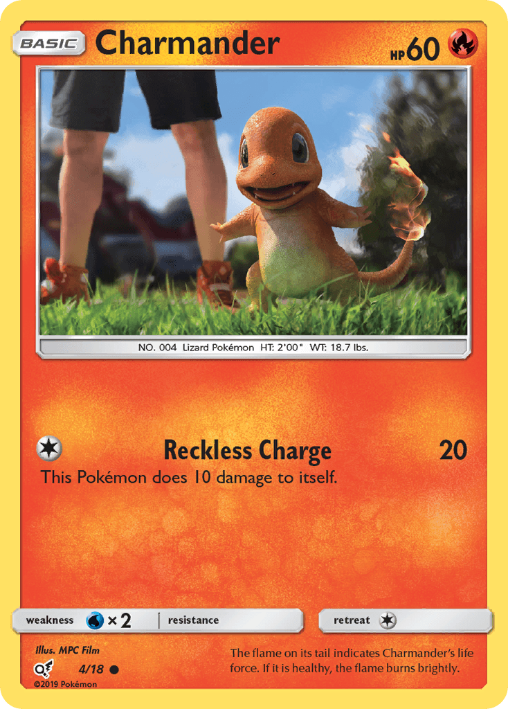 Charmander Detective Pikachu card