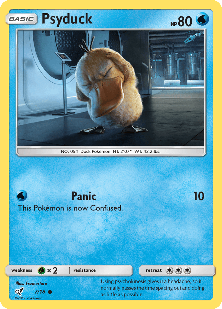 Psyduck Detective Pikachu card