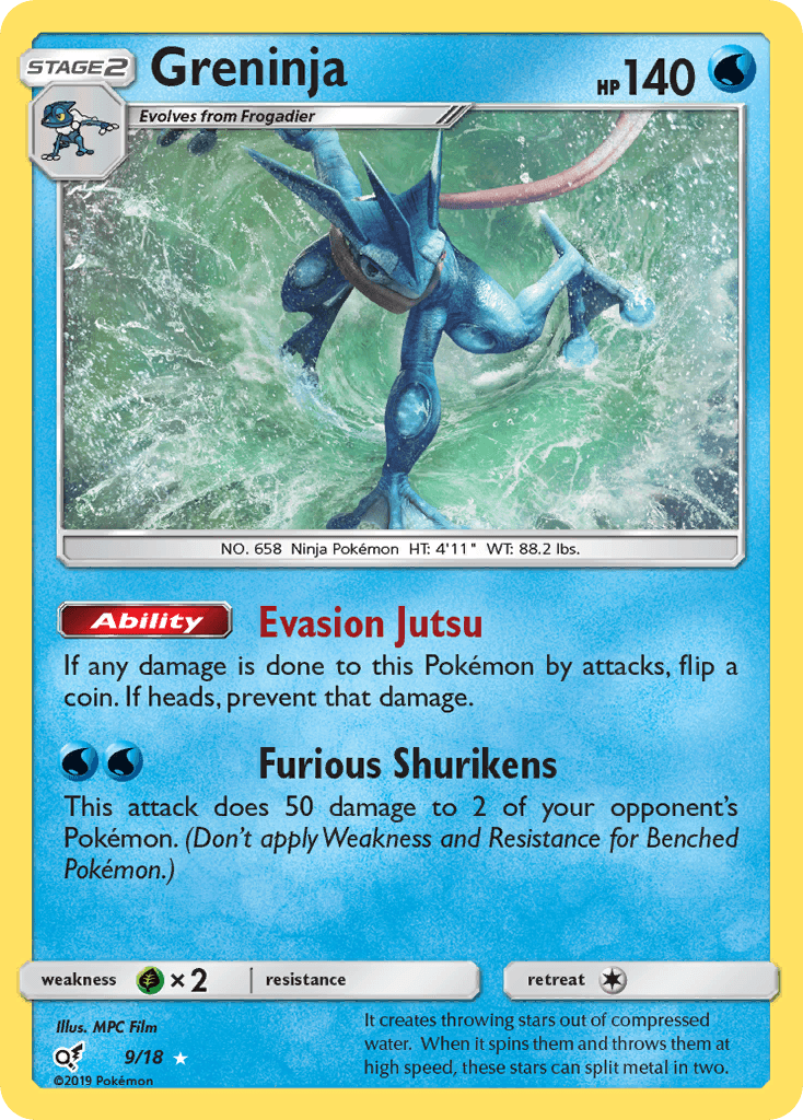 Greninja Detective Pikachu card