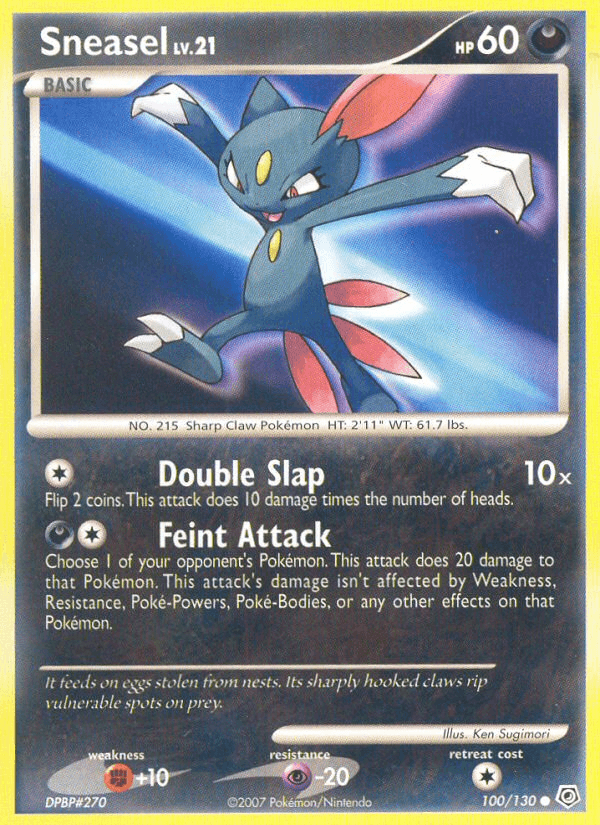 Sneasel Diamond & Pearl card