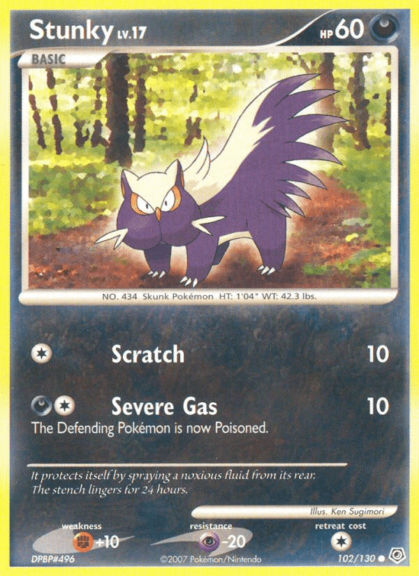 Stunky 寶可夢 card