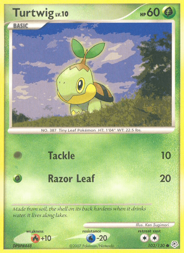 Turtwig 寶可夢 card