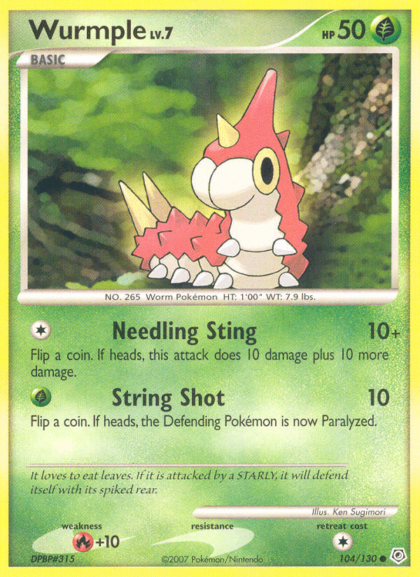 Wurmple 寶可夢 card