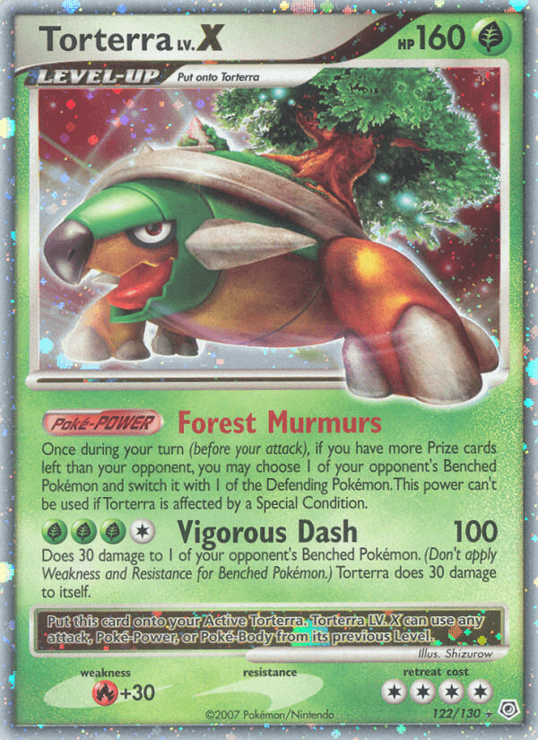 Torterra LV.X Diamond & Pearl card