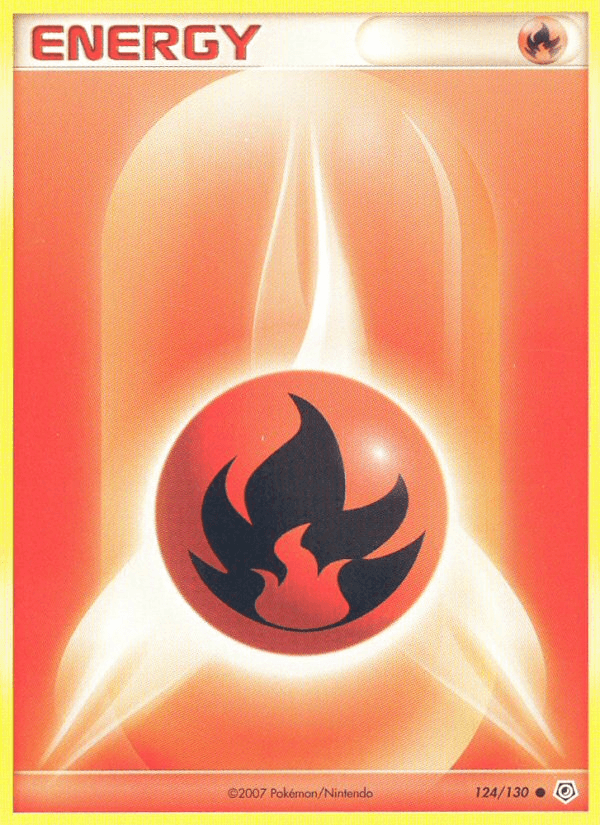 Fire Energy Diamond & Pearl card