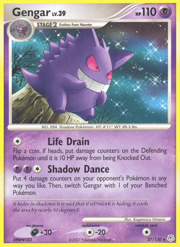 Gengar Diamond & Pearl card