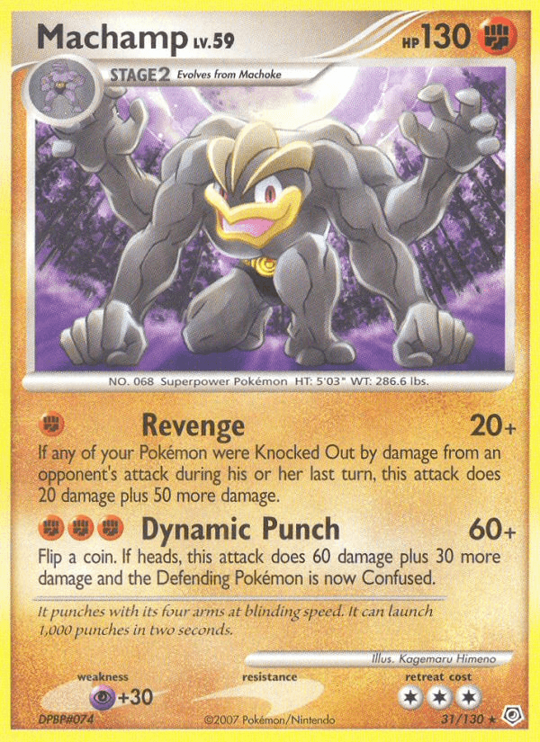 Machamp Diamond & Pearl card