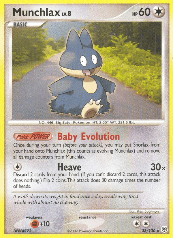 Munchlax 寶可夢 card