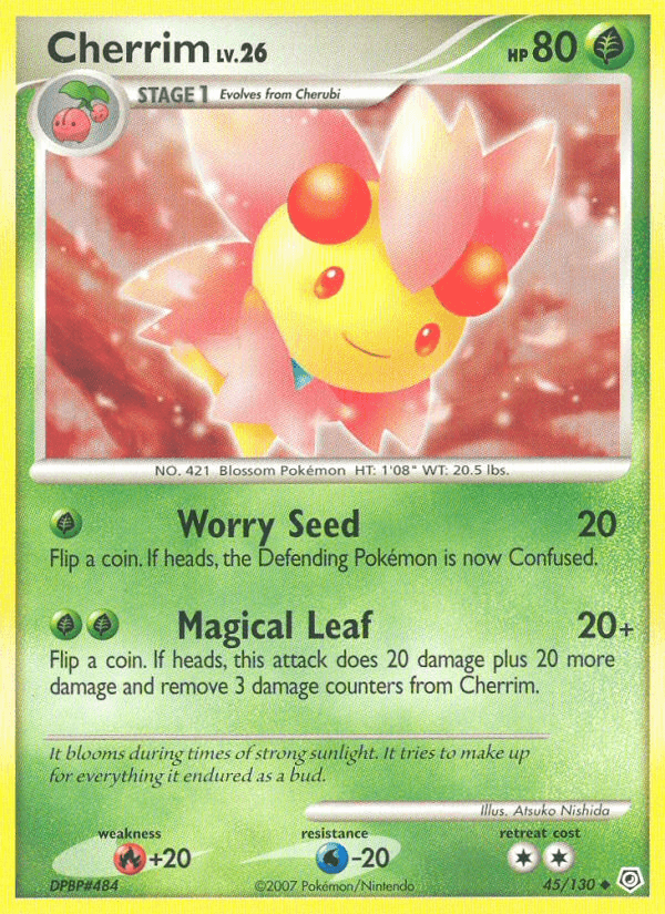 Cherrim Diamond & Pearl card