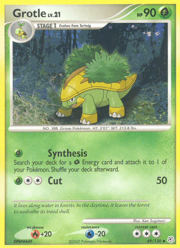 Grotle 寶可夢 card