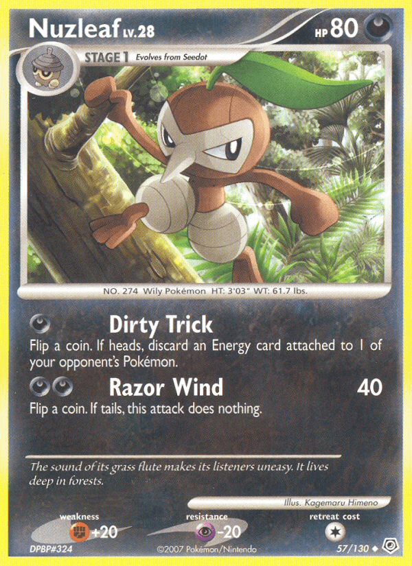 Nuzleaf Diamond & Pearl card