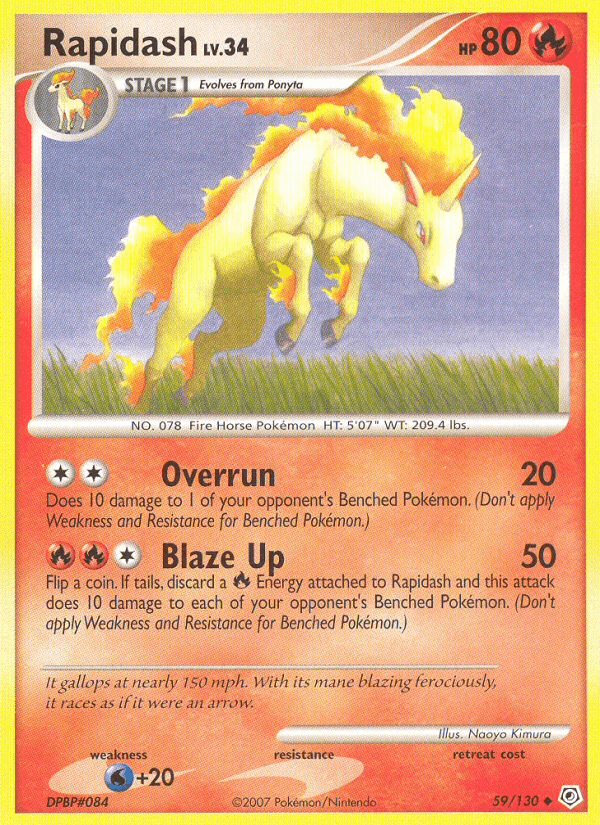 Rapidash 寶可夢 card