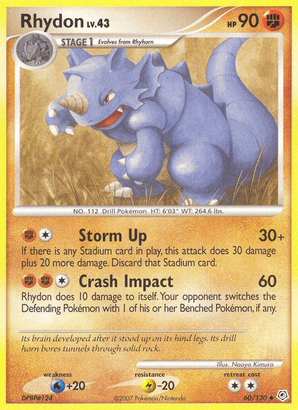 Rhydon Diamond & Pearl card