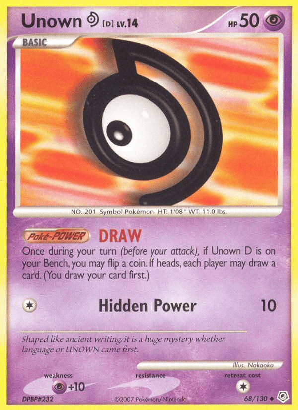 Unown [D] Diamond & Pearl card