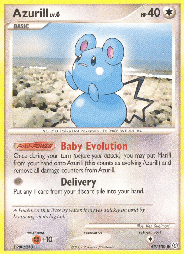 Azurill Diamond & Pearl card