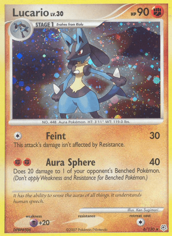 Lucario Diamond & Pearl card