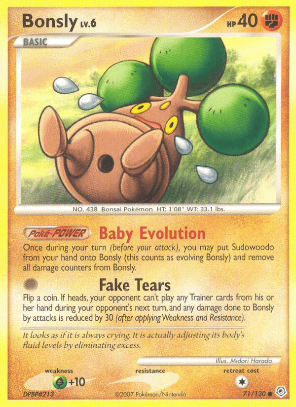 Bonsly 宝可梦 card
