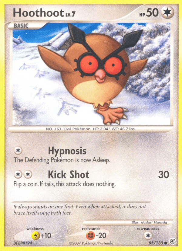 Hoothoot 宝可梦 card