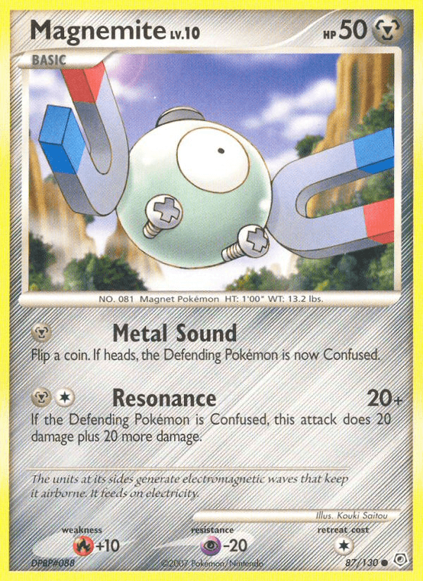 Magnemite Diamond & Pearl card