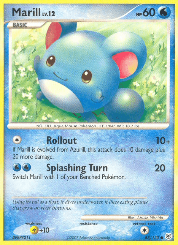 Marill 寶可夢 card