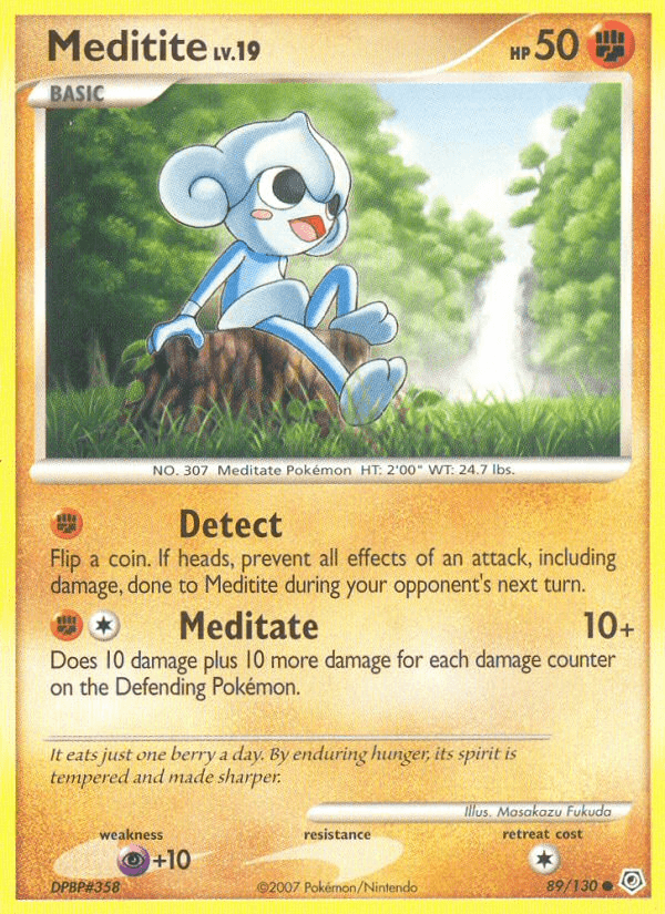 Meditite 寶可夢 card