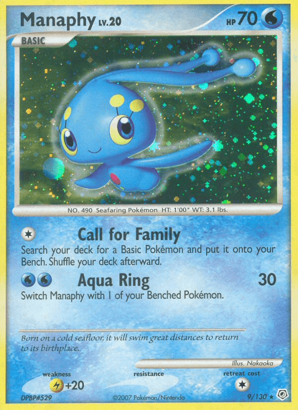 Manaphy Diamond & Pearl card